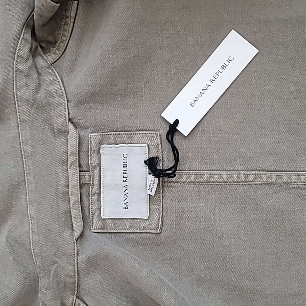 NWT Washed Cotton Chore Jacket, Desert Thyme Green, Size M - Picture 8 of 9